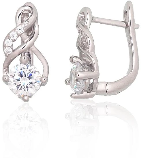 Diamond Sky Jewelry Sidabriniai auskarai su cirkoniais „Juno VI“