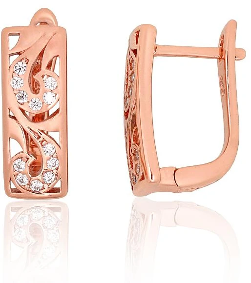 Diamond Sky Jewelry Sidabriniai auskarai su cirkoniais „Camille II“