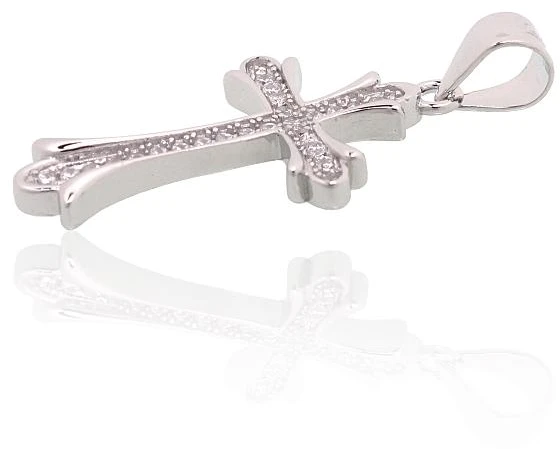 Diamond Sky Jewelry Sidabrinis kryželis su cirkoniais „Grakštumas“