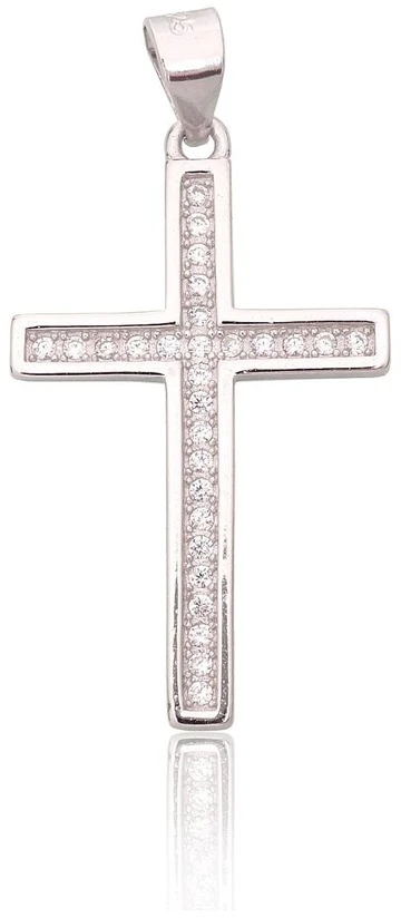 Diamond Sky Jewelry Sidabrinis kryželis su cirkoniais „Cathedral Light V“