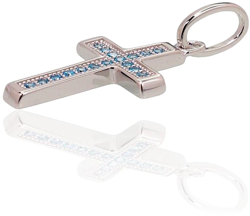 Diamond Sky Jewelry Sidabrinis kryželis su cirkoniais „Sacred Cross VIII“