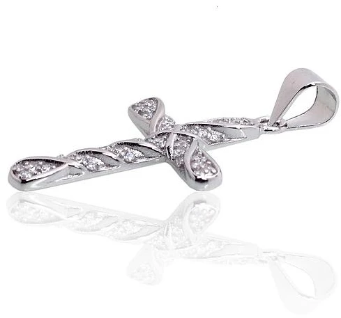 Diamond Sky Jewelry Sidabrinis kryželis su cirkoniais „Cathedral Light VI“