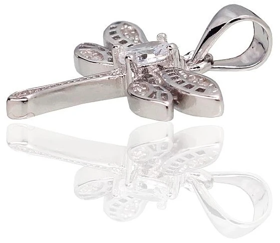 Diamond Sky Jewelry Sidabrinis pakabukas su cirkoniais „Dragonfly“