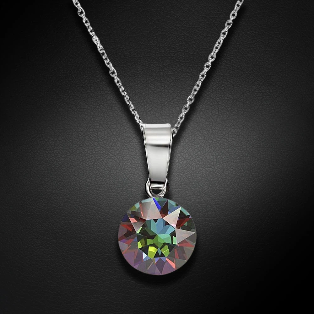 Diamond Sky Jewelry Sidabrinis pakabukas „Classic (Vitrail Medium)“ su Swarovski® kristalais