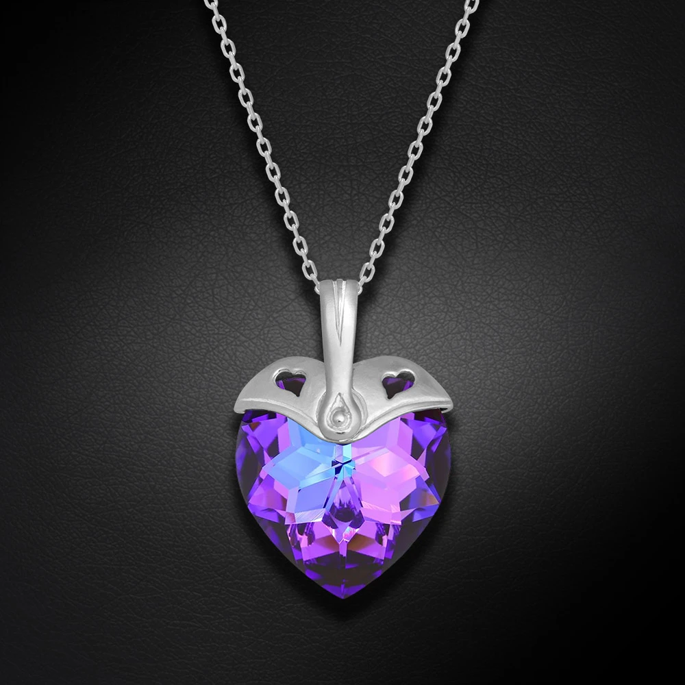Diamond Sky Jewelry Sidabrinis pakabukas „Cupid II (Heliotrope)“ su Swarovski® kristalais