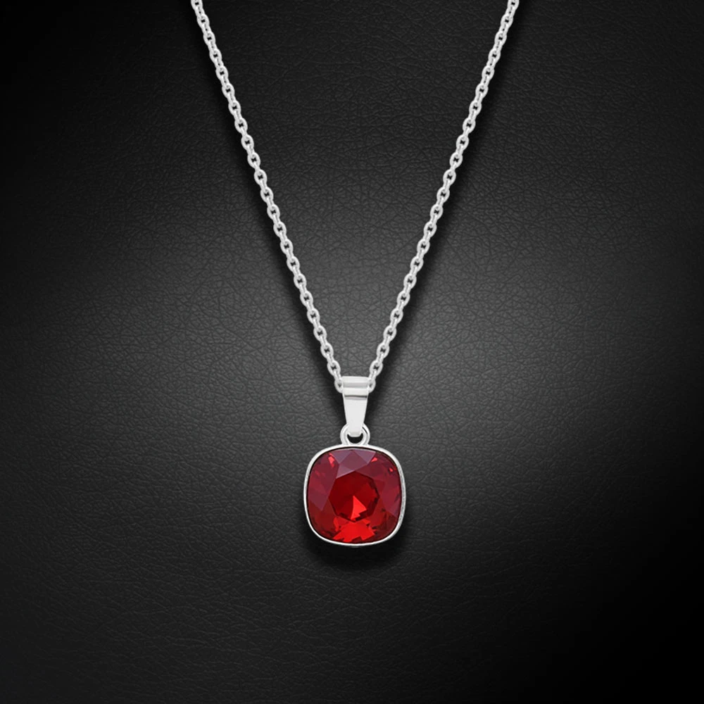 Diamond Sky Jewelry Sidabrinis pakabukas „Glare (Siam)“ su Swarovski® kristalais