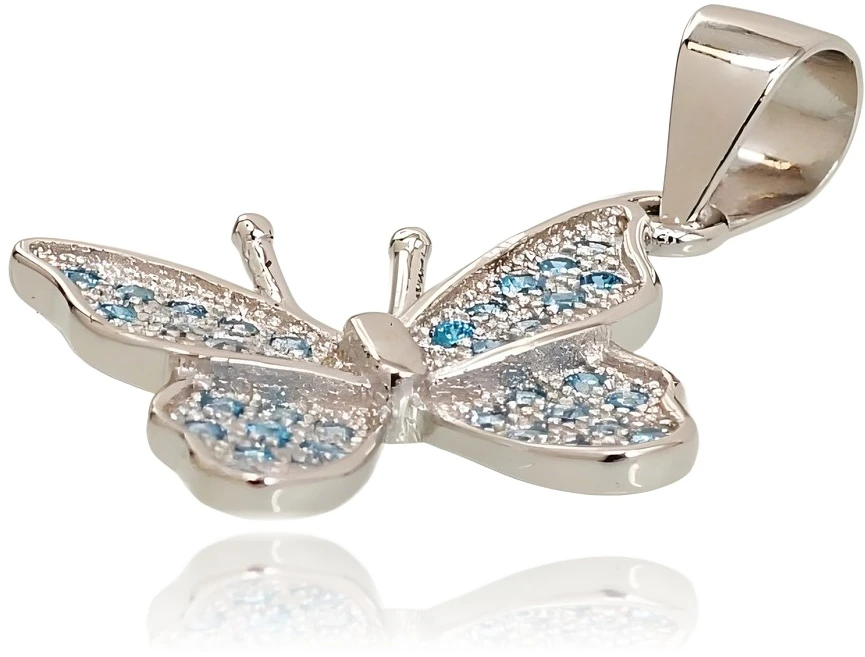Diamond Sky Jewelry Sidabrinis pakabukas su cirkoniais „Butterfly VII“