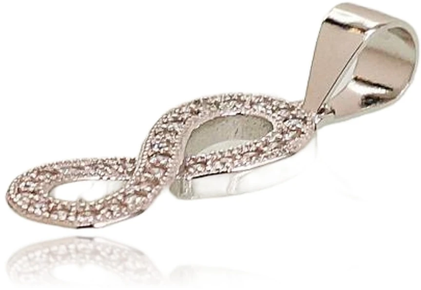 Diamond Sky Jewelry Sidabrinis pakabukas su cirkoniais „Infinity II“