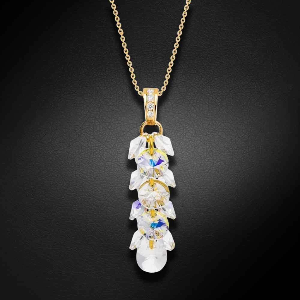 Diamond Sky Jewelry Sidabrinis pakabukas „Flamenco (Aurora Borealis)“ su Swarovski® kristalais