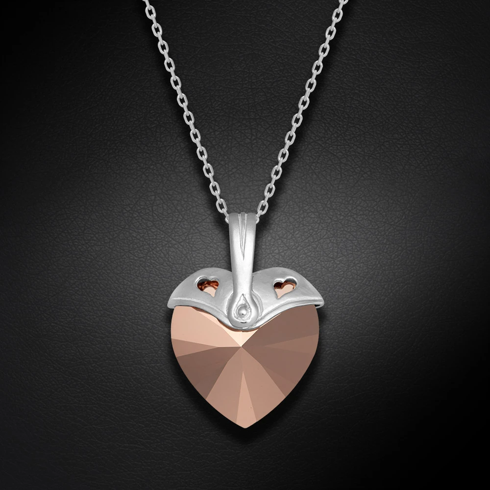 Diamond Sky Jewelry Sidabrinis pakabukas „Cupid (Rose Gold)“ su Swarovski® kristalais