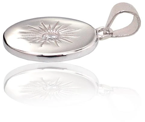Diamond Sky Jewelry Sidabrinis pakabukas su cirkoniais „Starburst“