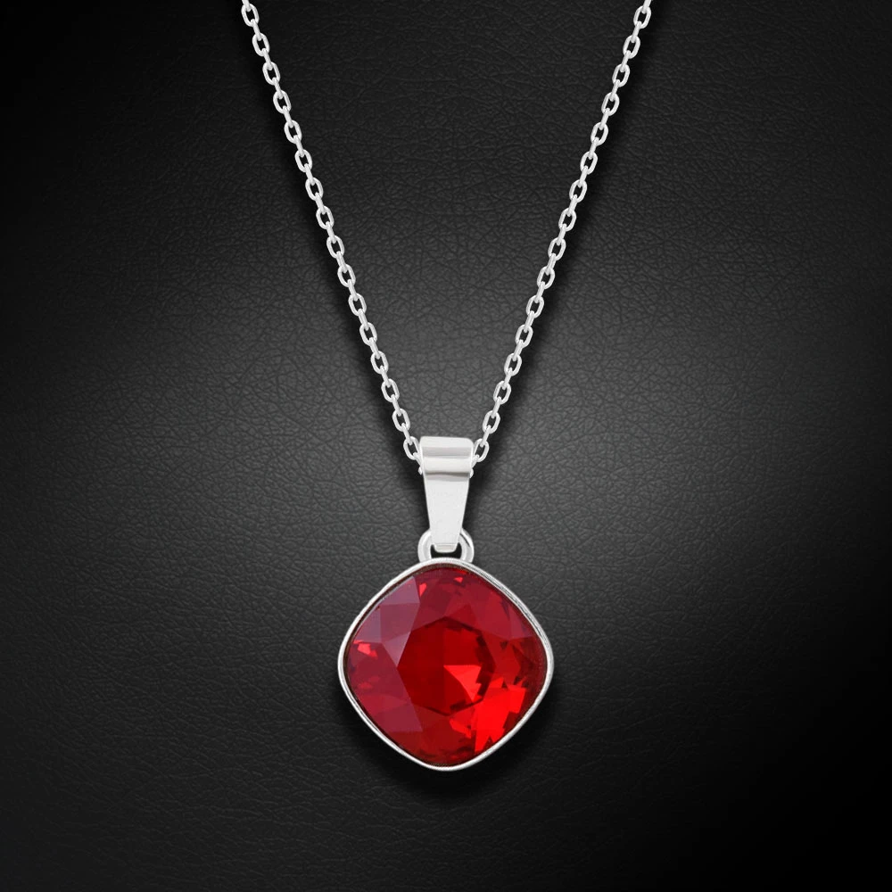 Diamond Sky Jewelry Sidabrinis pakabukas „Glare II (Siam)“ su Swarovski® kristalais