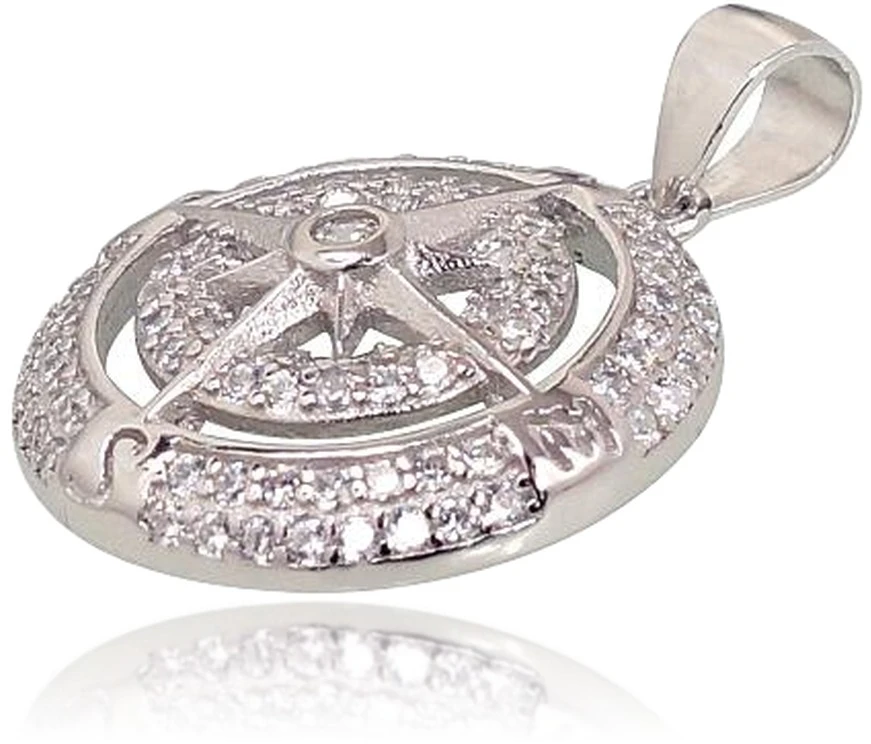 Diamond Sky Jewelry Sidabrinis pakabukas su cirkoniais „North Star“