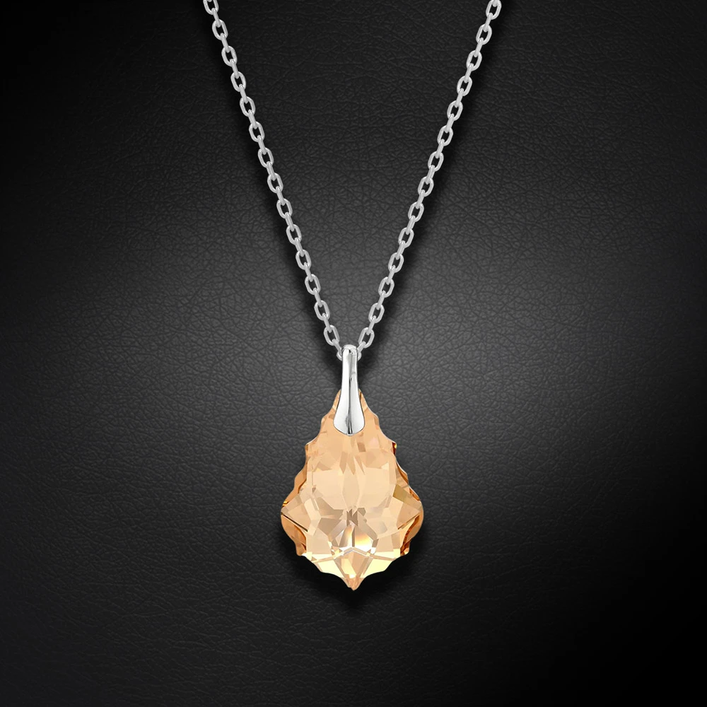 Diamond Sky Jewelry Sidabrinis pakabukas „Baroque V (Golden Shadow)“ su Swarovski® kristalais