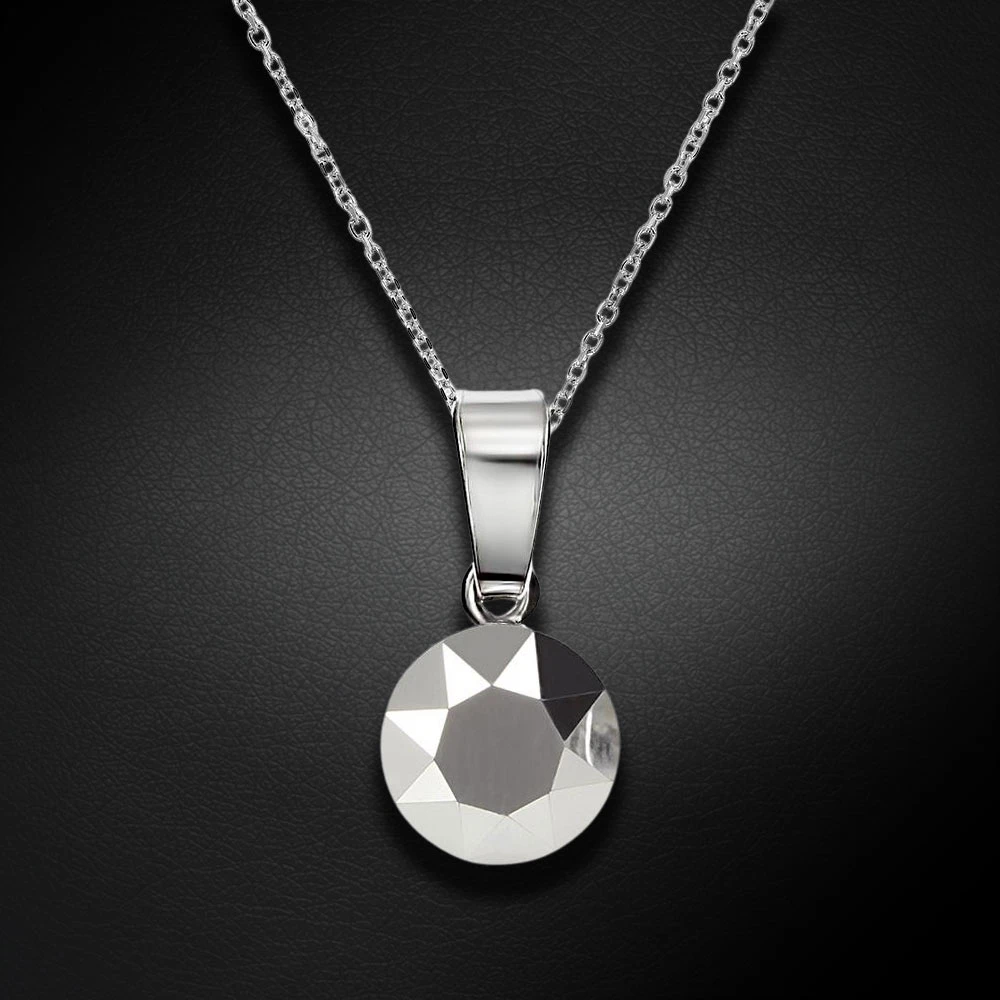 Diamond Sky Jewelry Sidabrinis pakabukas „Classic (Light Chrome)“ su Swarovski® kristalais