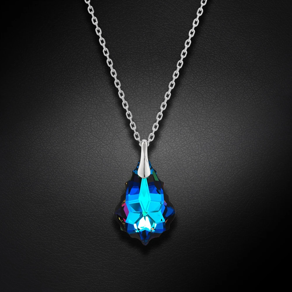 Diamond Sky Jewelry Sidabrinis pakabukas „Baroque V (Meridian Mėlyna)“ su Swarovski® kristalais