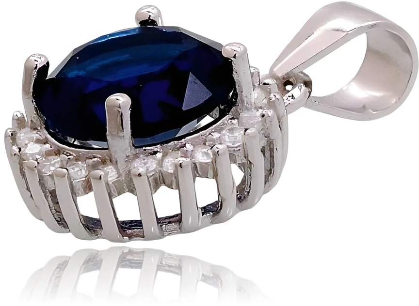Diamond Sky Jewelry Sidabrinis pakabukas su cirkoniais „Širdys ir Strėlės IV“