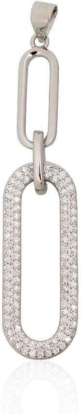 Diamond Sky Jewelry Sidabrinis pakabukas su cirkoniais „Manhattan II“