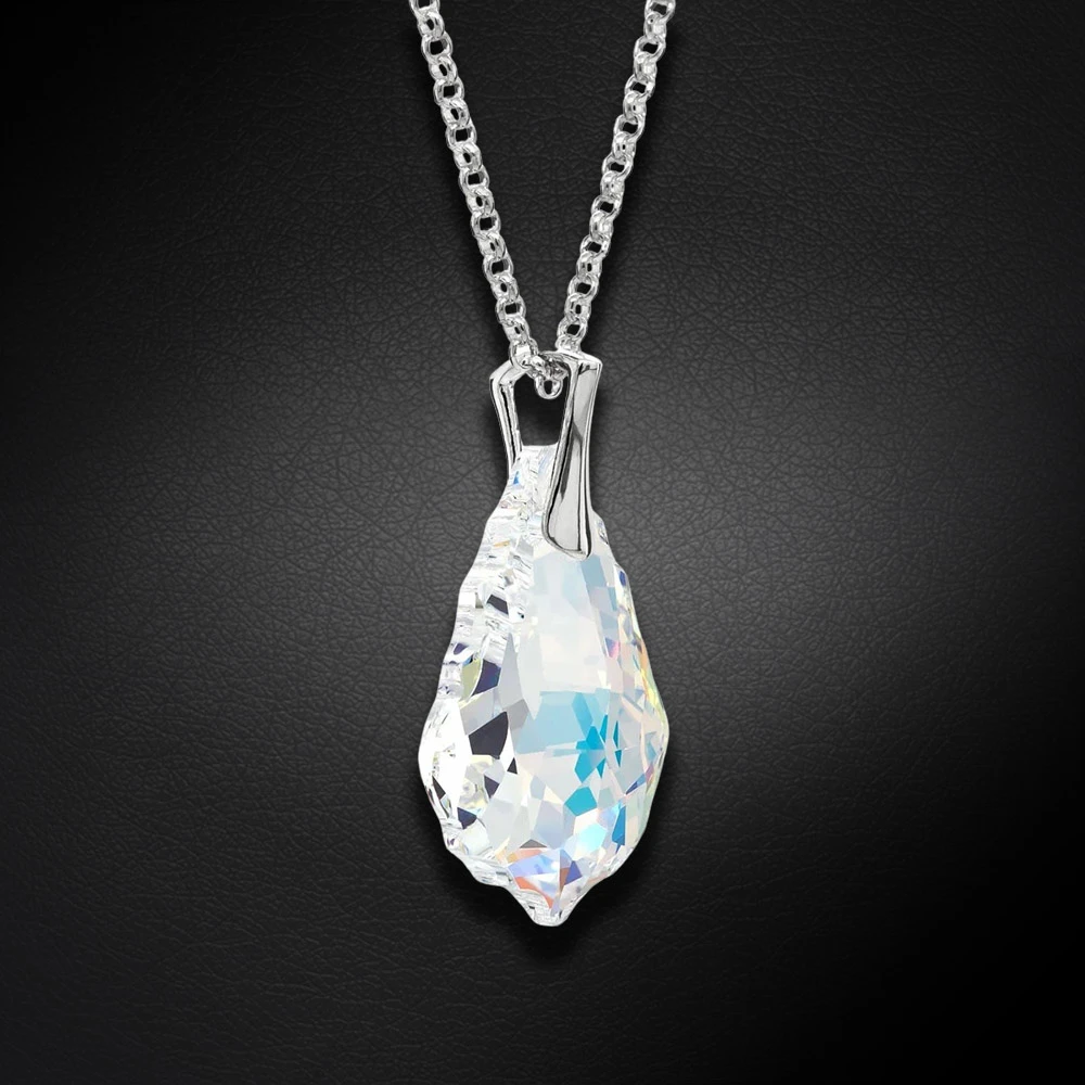 Diamond Sky Jewelry Sidabrinis pakabukas „Baroque V (Aurora Borealis)“ su Swarovski® kristalais