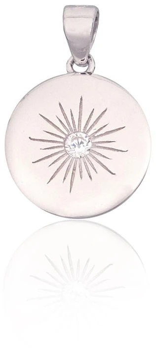 Diamond Sky Jewelry Sidabrinis pakabukas su cirkoniais „Starburst“