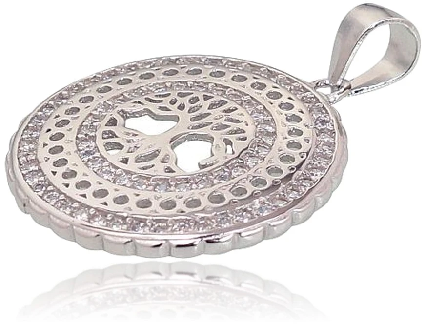 Diamond Sky Jewelry Sidabrinis pakabukas su cirkoniais „Yggdrasil III“