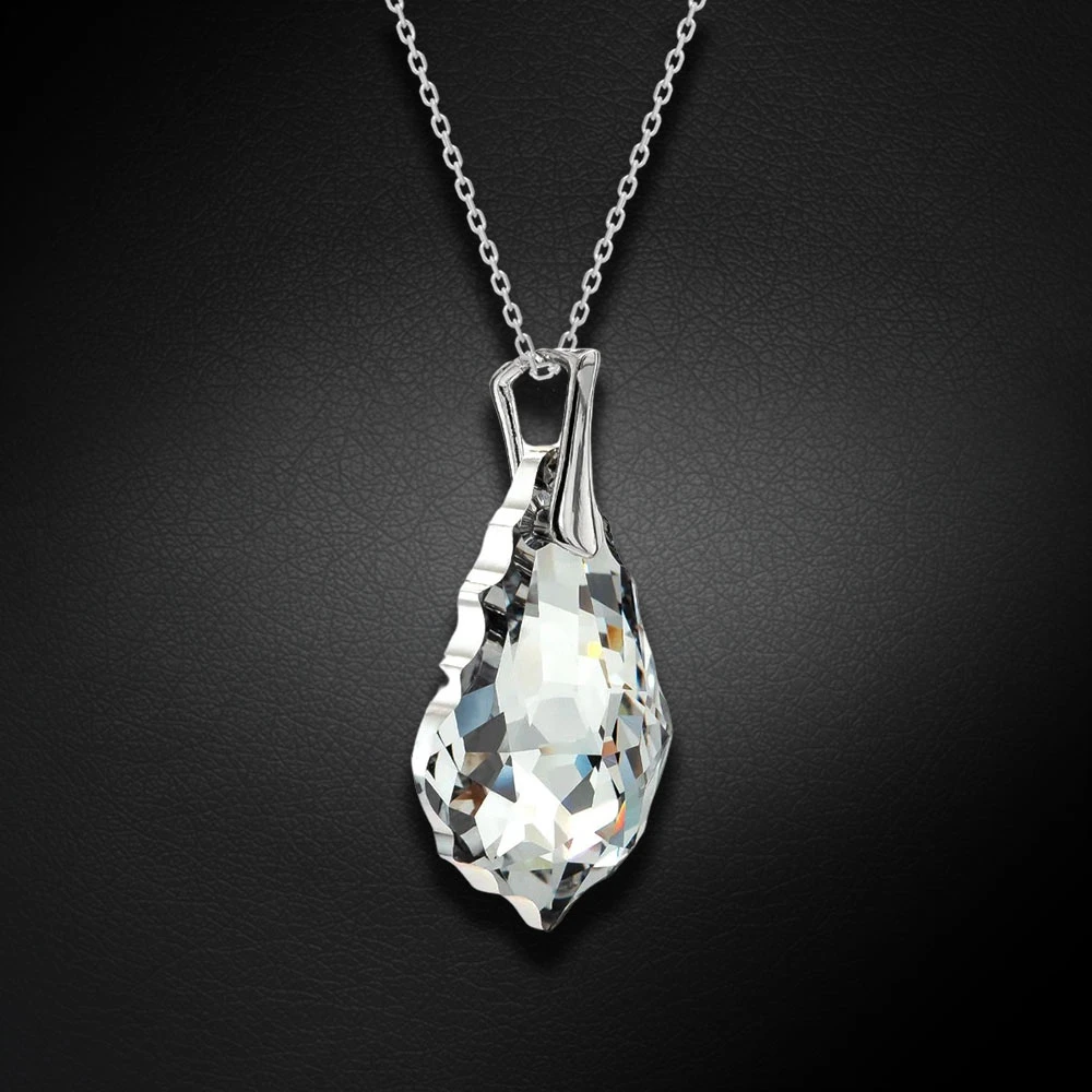 Diamond Sky Jewelry Sidabrinis pakabukas „Baroque V (Comet Argent Light)“ su Swarovski® kristalais