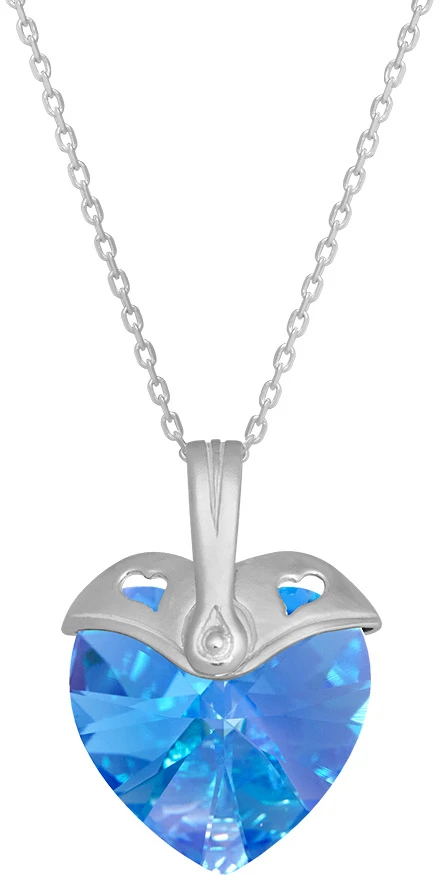 Diamond Sky Jewelry Sidabrinis pakabukas „Cupid (Aquamarine AB)“ su Swarovski® kristalais