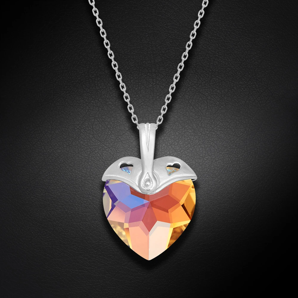 Diamond Sky Jewelry Sidabrinis pakabukas „Cupid II (Mėlyna AB)“ su Swarovski® kristalais