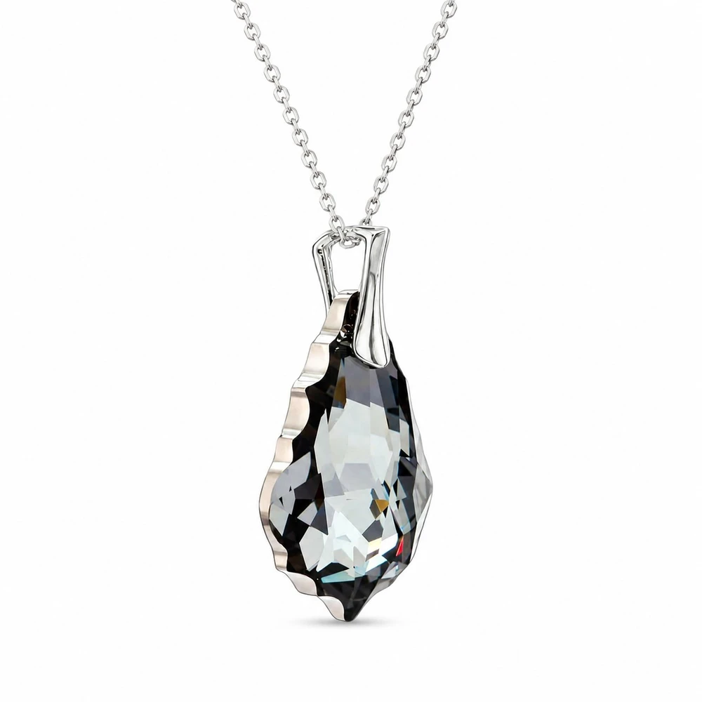 Diamond Sky Jewelry Sidabrinis pakabukas „Baroque V (Sidabrinis Night)“ su Swarovski® kristalais