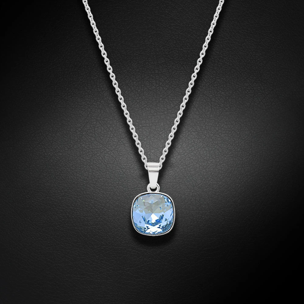 Diamond Sky Jewelry Sidabrinis pakabukas „Glare (Aquamarine)“ su Swarovski® kristalais