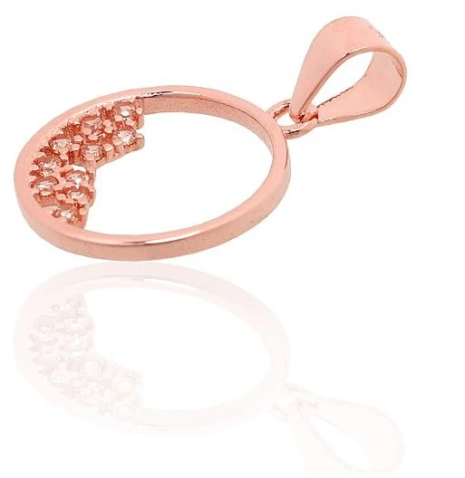 Diamond Sky Jewelry Sidabrinis pakabukas su cirkoniais „Stardust Circle“