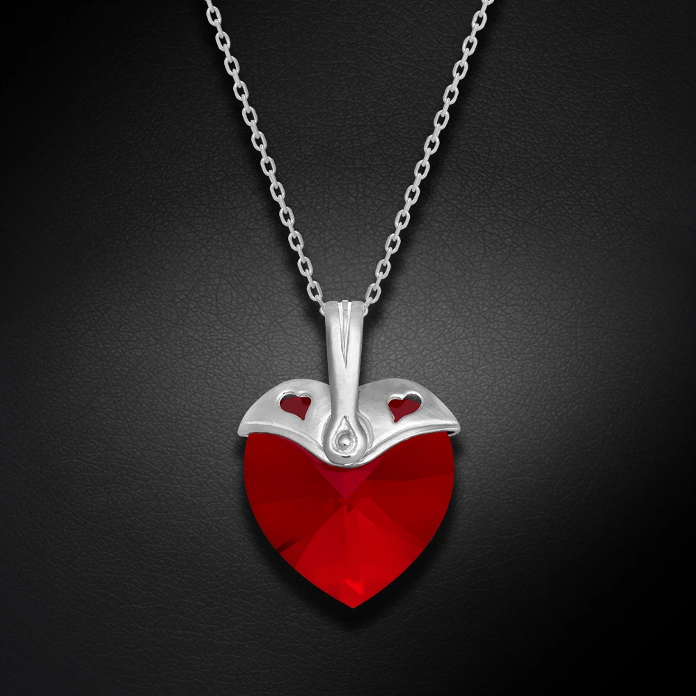 Diamond Sky Jewelry Sidabrinis pakabukas „Cupid (Siam)“ su Swarovski® kristalais