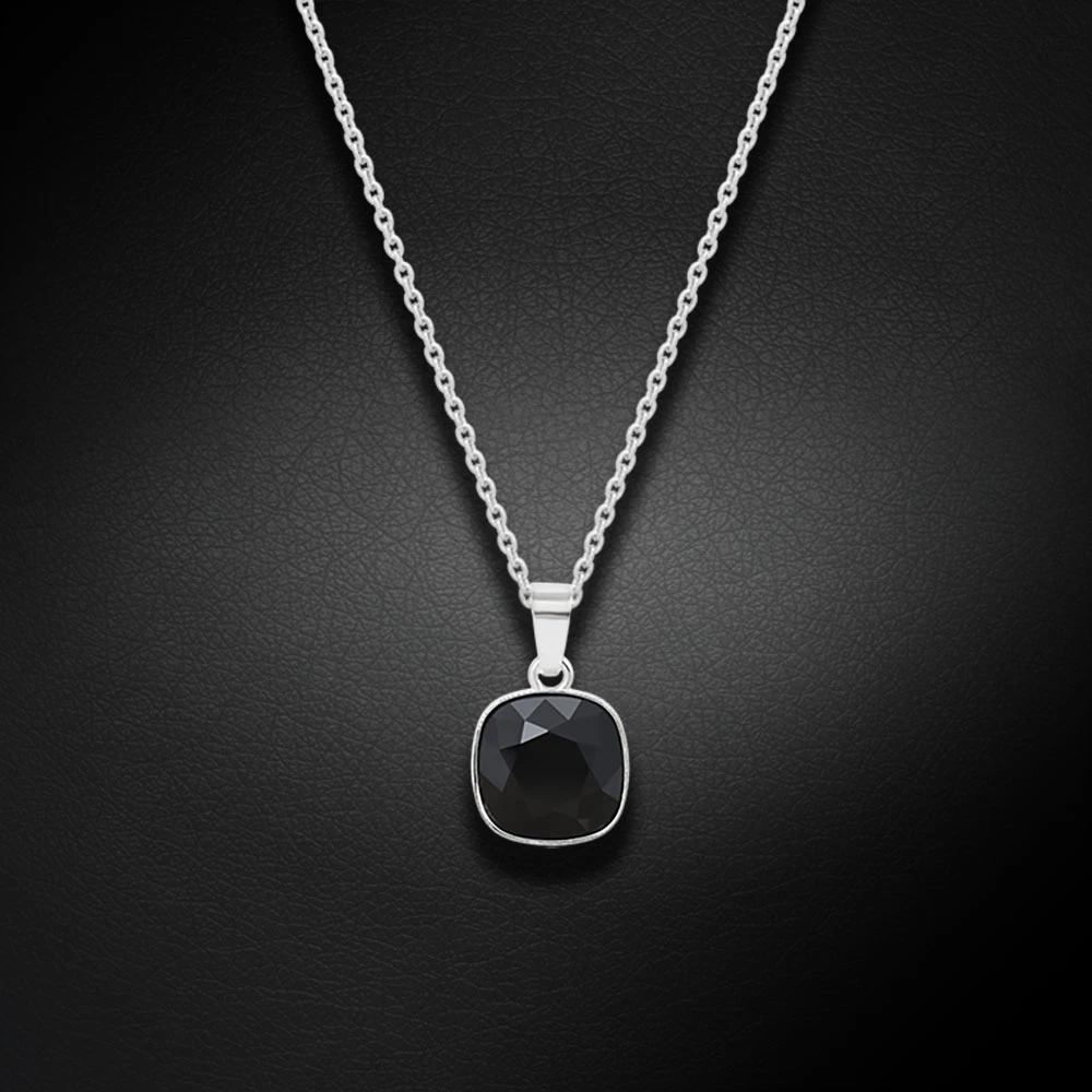 Diamond Sky Jewelry Sidabrinis pakabukas „Glare (Jet)“ su Swarovski® kristalais
