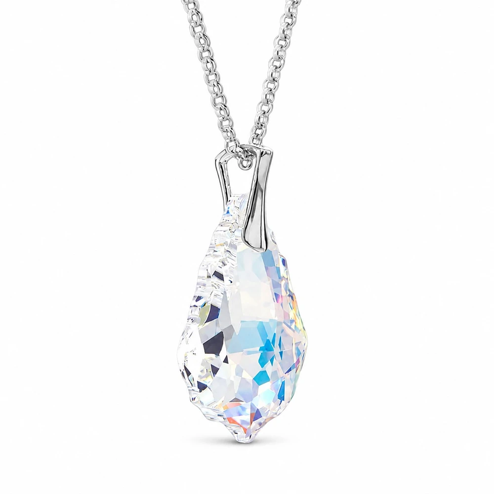 Diamond Sky Jewelry Sidabrinis pakabukas „Baroque V (Aurora Borealis)“ su Swarovski® kristalais