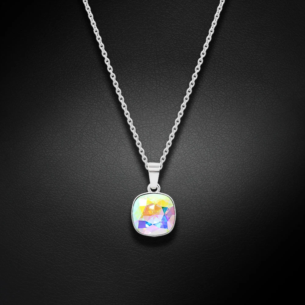Diamond Sky Jewelry Sidabrinis pakabukas „Glare (Aurora Borealis)“ su Swarovski® kristalais