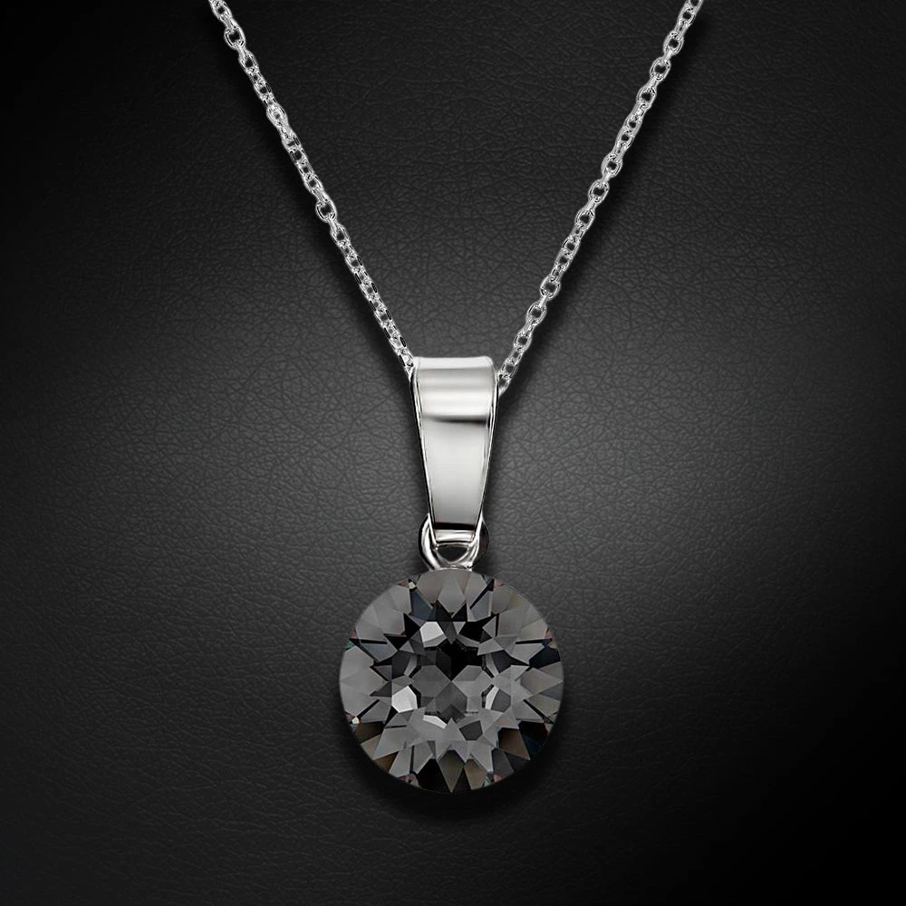 Diamond Sky Jewelry Sidabrinis pakabukas „Classic (Sidabrinis Night)“ su Swarovski® kristalais