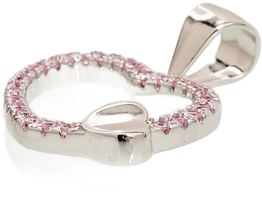 Diamond Sky Jewelry Sidabrinis pakabukas su cirkoniais „Beloved Heart III“