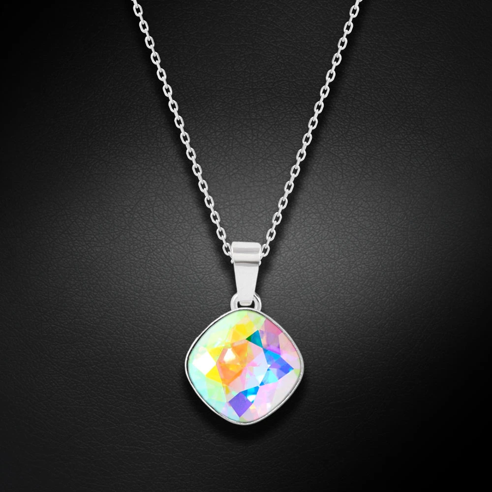 Diamond Sky Jewelry Sidabrinis pakabukas „Glare II (Aurora Borealis)“ su Swarovski® kristalais