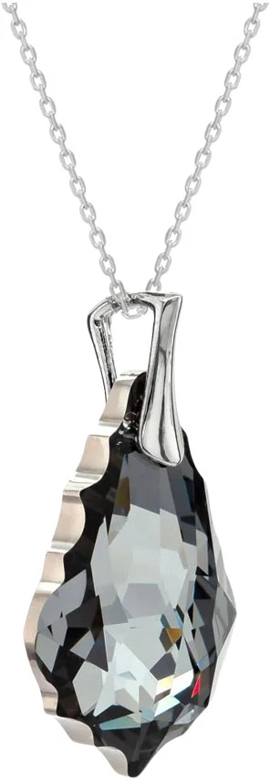 Diamond Sky Jewelry Sidabrinis pakabukas „Baroque V (Sidabrinis Night)“ su Swarovski® kristalais