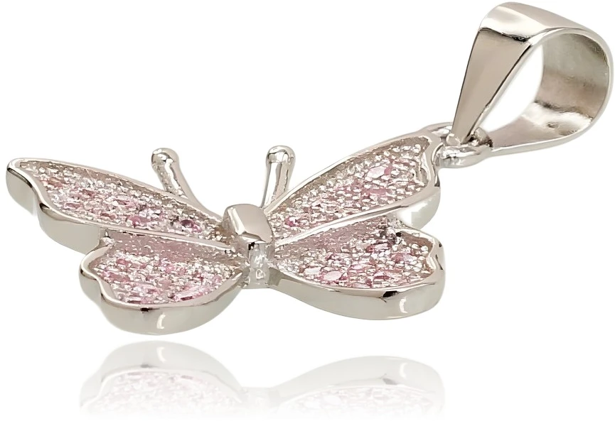 Diamond Sky Jewelry Sidabrinis pakabukas su cirkoniais „Butterfly VIII“