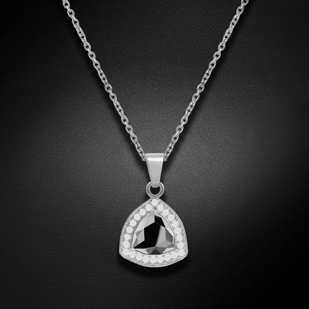 Diamond Sky Jewelry Sidabrinis pakabukas „Elemental Magic (Light Chrome)“ su Swarovski® kristalais