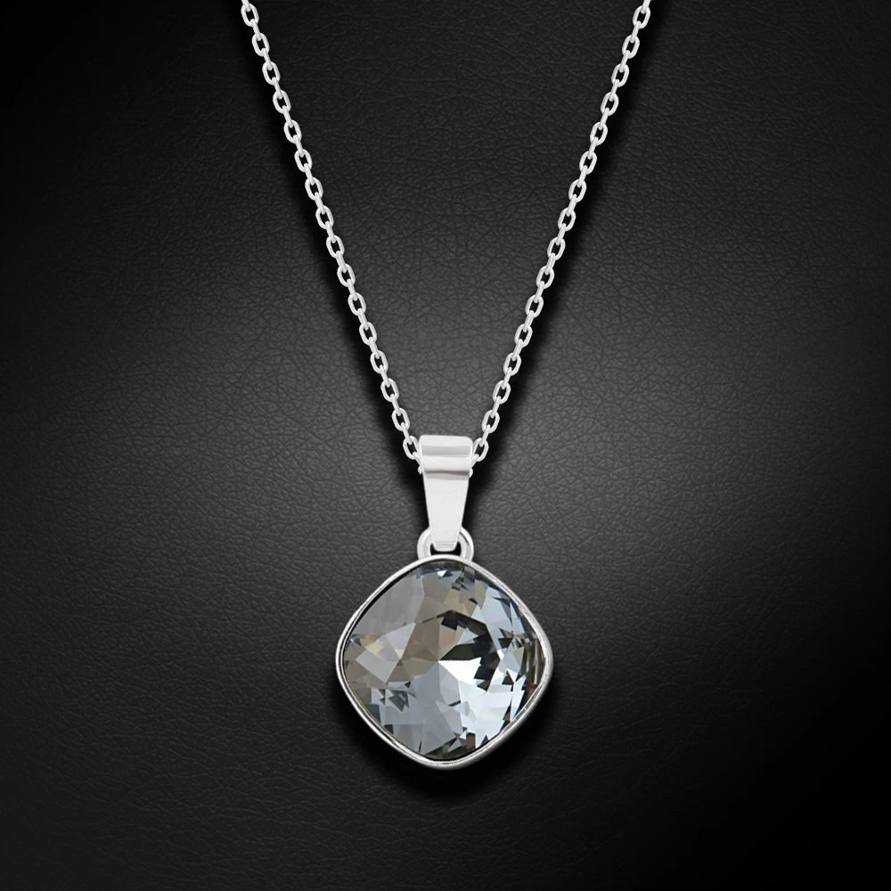 Diamond Sky Jewelry Sidabrinis pakabukas „Glare II (Sidabrinis Night)“ su Swarovski® kristalais