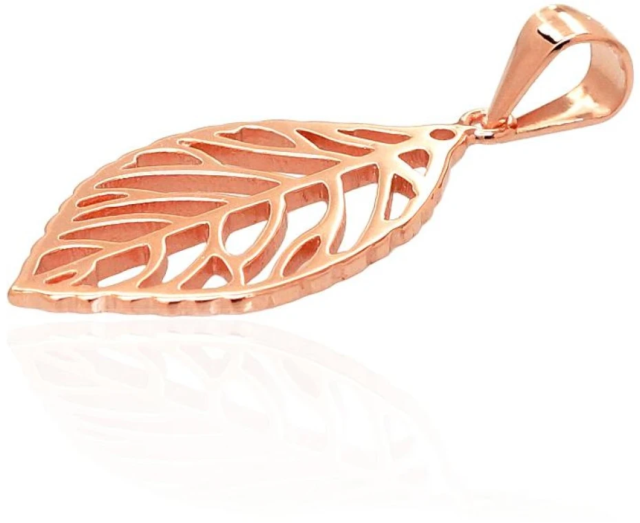 Diamond Sky Jewelry Sidabrinis pakabukas „Auksinis Lapas“