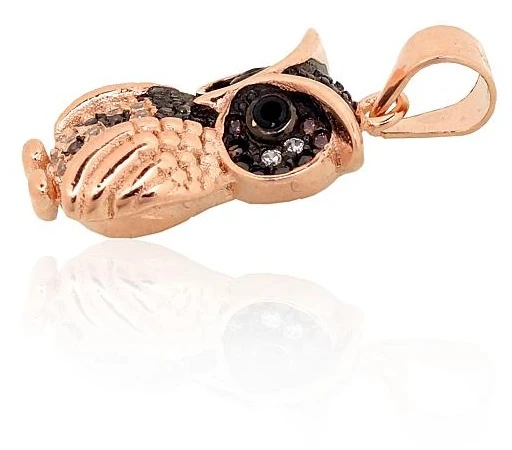 Diamond Sky Jewelry Sidabrinis pakabukas su cirkoniais „Owlet“