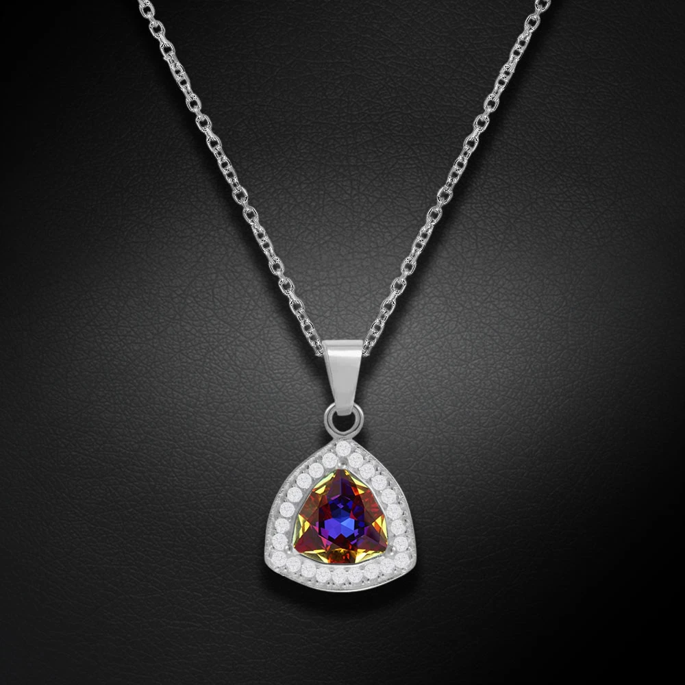 Diamond Sky Jewelry Sidabrinis pakabukas „Elemental Magic (Volcano)“ su Swarovski® kristalais