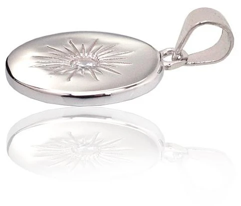 Diamond Sky Jewelry Sidabrinis pakabukas su cirkoniais „Starburst“