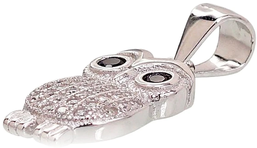 Diamond Sky Jewelry Sidabrinis pakabukas su cirkoniais „Owl VI“