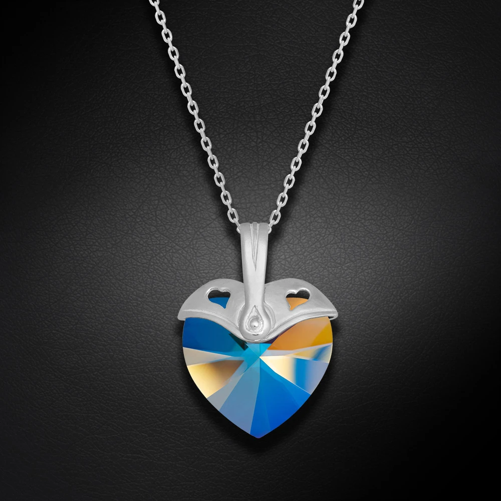 Diamond Sky Jewelry Sidabrinis pakabukas „Cupid (Light Colorado Topaz Shimmer)“ su Swarovski® kristalais