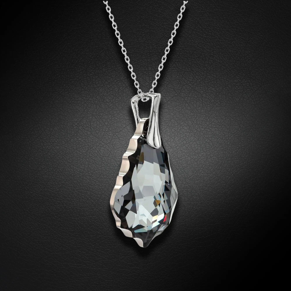 Diamond Sky Jewelry Sidabrinis pakabukas „Baroque V (Sidabrinis Night)“ su Swarovski® kristalais