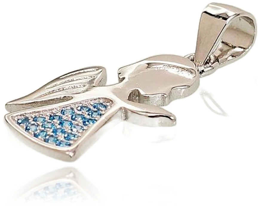 Diamond Sky Jewelry Sidabrinis pakabukas su cirkoniais „Angel X“